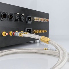 QED 75 Ohm OCC Silver Plate HiFi Audio RCA Cable AMP Signature Interconnect Cord