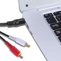 3.5mm to RCA Cable 2RCA to 3.5mm 2-RCA to AUX Cord Adapter Stereo Audio Y-Cable
