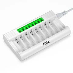 EBL 8-Bay AA AAA Battery Charger for NiMH AA AAA Rechargeable Batteries