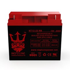 Electric Mobility 320 Powerchair 12V 22Ah Nut & Bolt Battery byNeptune – 2 pack