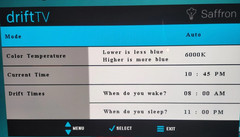 Saffron Drift TV BOX reduces Blue Light Emitted By Your TV
