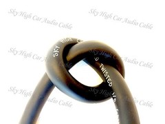 1 ft OFC 1/0 Gauge Oversized BLACK Power Ground Wire Sky High By The Foot