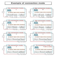 JK BMS 4S-8S 12V-24V 200A Li-ion LiFePo4 BMS with 1A Active Balance BT/RS485 lot