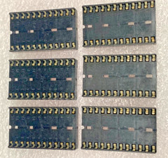 Amp 24 Pin Wide DIP IC Socket, 11/16″W X 1-1/8″L, lot of 6