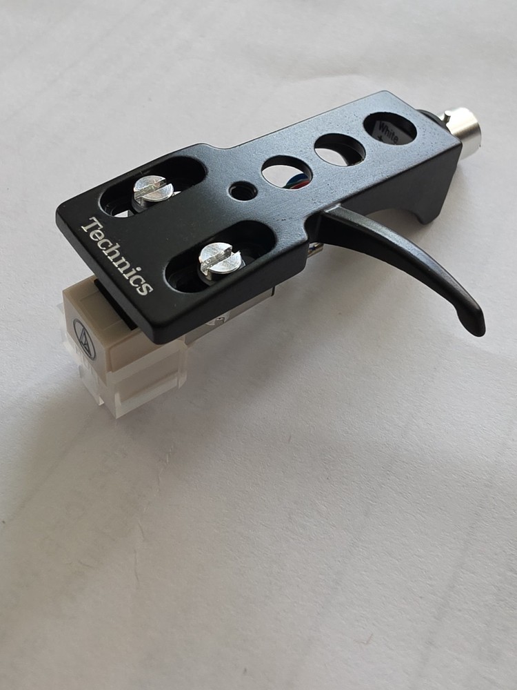 Genuine AT3600L Cartridge White Diamond Needle +Black Technics Style HEADSHELL