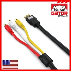 HDMI To 3 RCA Video Audio AV Component Converter Adapter HD Cable 1080P HDTV 5FT