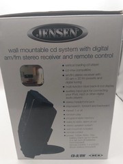 Jensen JEN-JMC-180C Wall Mountable Vertical Loading CD Player w/ Stereo Speaker