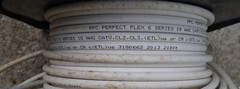 18 AWG Coaxial Cable 280 ft White PPC Perfect Flex 6 Ser. 3180662 CATV, CL2, CL3
