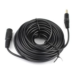 2Pack 16ft 5.5mm x 2.1mm DC Power Extension Cable Male Female Cord for IP Camera