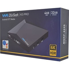 V See V5 Pro/WE2USAT K3PRO 6K Super Clear TV Receiver Smart TV Box Voice Control