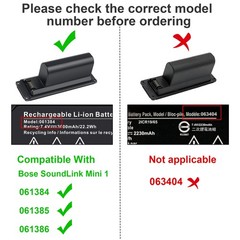 ❤️LOT Battery For Bose SOUNDLINK Mini I one Speaker 061385 061386 061384 3000mAh