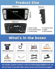 4128G Android 15 Car Stereo For Subaru Legacy 2003-2009 Hikity 9 In-Cell Touch