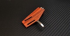 Custom-Made Headshell for Lenco L75 made of Rosewood by Stanley-Engineering