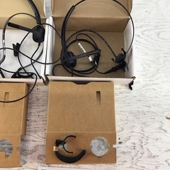 Lot Of 3 Plantronics Encorepro 540 HW540 Monoaural Over The Head Black Headset