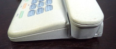Vintage Radio Shack Digna Fashion Phone 43-384 Beige Speckled Push Button Desk