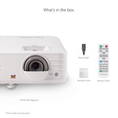 ViewSonic 240Hz 4.2ms Home Theater Projector PX701-4K True 4K UHD 3200 Lumens
