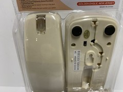 Golden Eagle Corded Trimline Phone Desk/Wall Retro Ivory Push Button Telephone