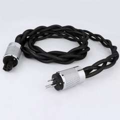 8N OCC HiFi Power Cable Silver Plated US AC Audio Main Power Supply Cable Cord