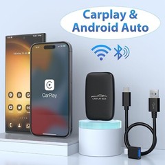 3 in 1 Wireless Carplay Adapter, Wireless Carplay and Android Auto Adapter Netfl