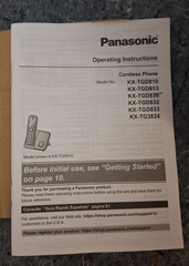 Panasonic KX-TGD832 Cordless Phone System w/ Answering Machine Home Telephone