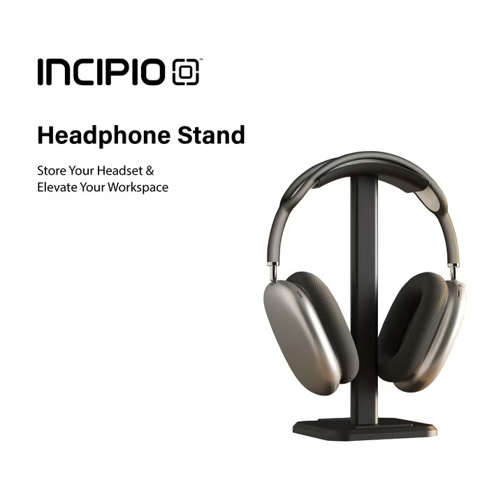 Universal Metal Headphone Stand Weighted Gaming Headset Holder Desk Organizer Bl