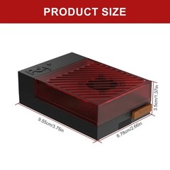 Versatile ABS & Metal Pi 5 Case High Strength ABS ABS & Metal Pi 5 Case for