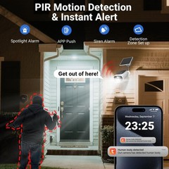 SolarCam 2K Wireless Outdoor Security Camera – Solar-Powered No Monthly Fees