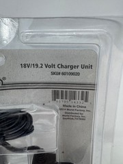 Power Glide Battery Charger 18/19.2 Volt Black Compact Design 60109020 NEW