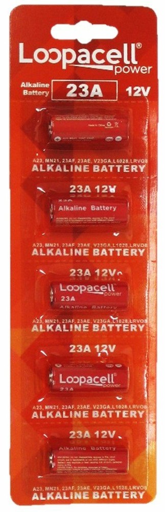 5 PCS FRESH Loopacell A23 23A/A23/E23A/GP23A/MN21 12V Alkaline Battery