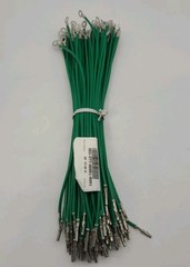 96 pk 10″ 18AWG Green Ground Wire with Molex and Ring Terminals