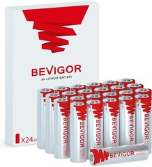 Bevigor Lithium Batteries AA Size, AA Battery 24Pack, 3000mAh Double A Battery