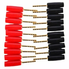 Easy Installation 20 Pcs Speaker Pin Connectors 2mm Gold Plated Banana Plugs