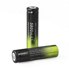 SKYWOLFEYE 3.7V Rechargeable Li-ion Battery Button Top Cell For LED Flashlight