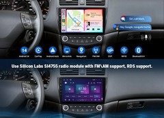 Eonon HAC1X7A Android 14 4+64 10.1″ for Honda Accord 2003-2007 Car Radio CarPlay