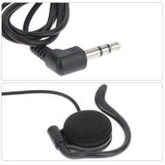Ear Hook Listen Only Earpiece 3.5mm Jack Single Side Headset Headphone Earphone