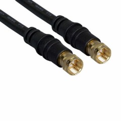 25ft F-Type RG-6 Coaxial Video Audio Cable 18AWG TV CATV Satellite Antenna RG6/U
