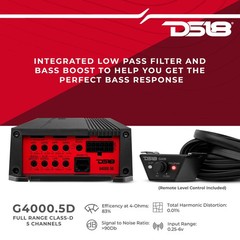 DS18 G4000.5D 5 Channel Car Amplifier 4000W Full Range Speaker Subwoofer D Amp