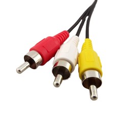 5ft 4 Pin S-Video Male To 3 RCA Male AV Audio Video Adapter Cable for DVD PC TV