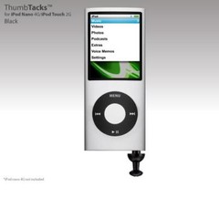 SwitchEasy ThumbTack Micro-Mic Black Microphone for iPod Touch 2G & iPod Nano 4G