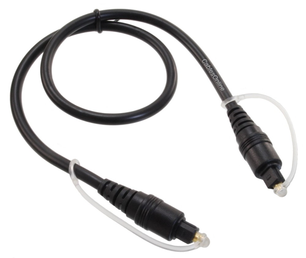 1.5ft Toslink Male to Toslink Male Digital Optical Audio Molded Cable