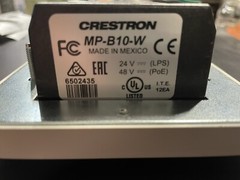 Crestron MP-B10-W Media Presentation Button Panel B10, White