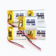 5 x 3.7V 150mAh LiPo Rechargeable Battery For Bluetooth Headphone VR Lock 601520