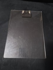 Vintage Clear Clipboard Calculator Works Made In Hong Kong