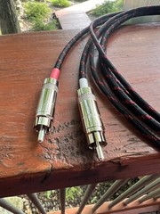 2 Ft Audiophile Turntable Phono RCA Cables w/Ground Low Capacitance