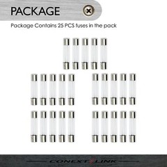 25pcs 10A Amp Quartz Glass Tube AGC Fuse Nickel Auto Car Fast Quick Below 6*30mm