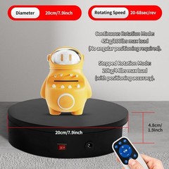 Remote Motorized Electric Turntable Rotating Display Stand Spinning Rotating …