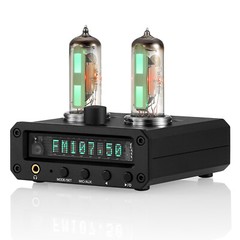 HIFI Vacuum Tube Preamp with Magic 6E2 Stereo Headphone Amp FM Radio Home Clock