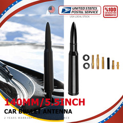 Bullet Style 0.5 Cal Short Black Antenna Mast Power for DODGE RAM &RAM 2009-2023