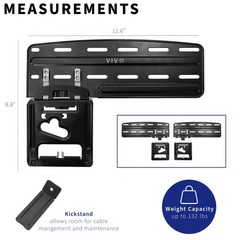 VIVO Micro Gap TV Wall Mount Designed for 43″ to 85” 2021-2023 Samsung TVs