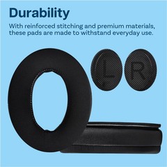 Replacement Ear Pads for Bose QC35/QC35 II – Cooling Gel Cushions (Black)